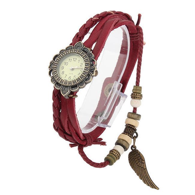 Vintage dámské hodinky s koženým páskem 1