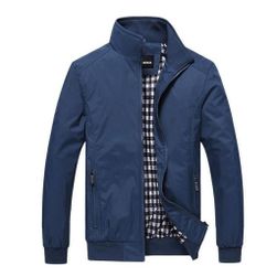 Derrick férfi tavaszi kabát kék - 3-as méret, XS-XXL méretek: ZO_233772-M