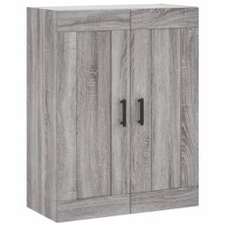 Nástěnná skříňka šedá sonoma 69,5 x 34 x 90 cm kompozitní dřevo ZO_830394-A