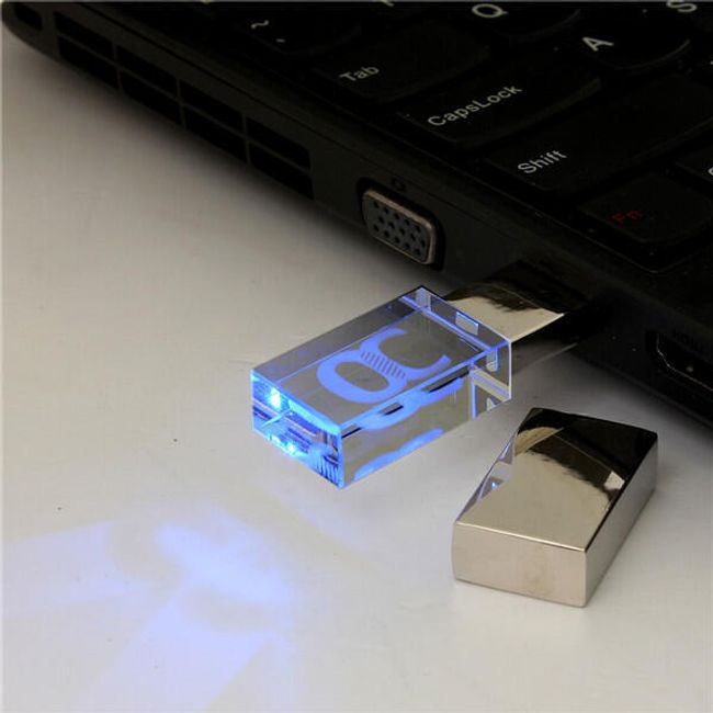 Flash disk s modrým LED světlem - 16 GB 1