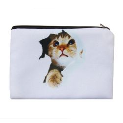 Козметична чанта с котка