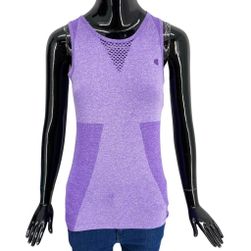 Ženska sportska majica bez rukava, NJIE, s prorezima, svijetloljubičasta, veličine XS - XXL: ZO_91d4edce-b420-11ed-9baf-9e5903748bbe