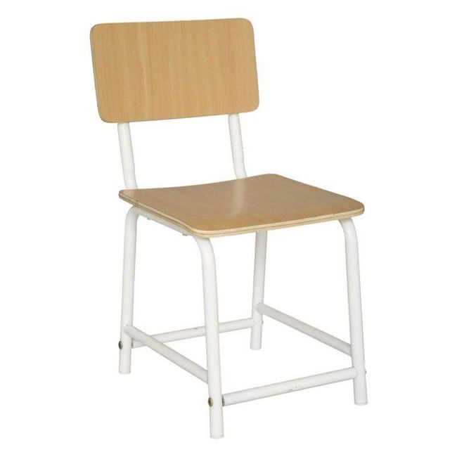 Детски ученически стол 55cm бежов - бял ZO_260709 1