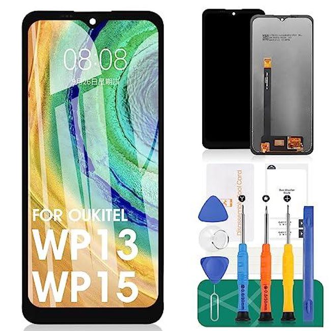 За OUKITEL WP13 Смяна на екран За OUKITEL WP15 LCD дисплей WP13 Смяна на сензорен дигитайзер Сглобка WP15 Ремонтни части ZO_BEL1900133 1