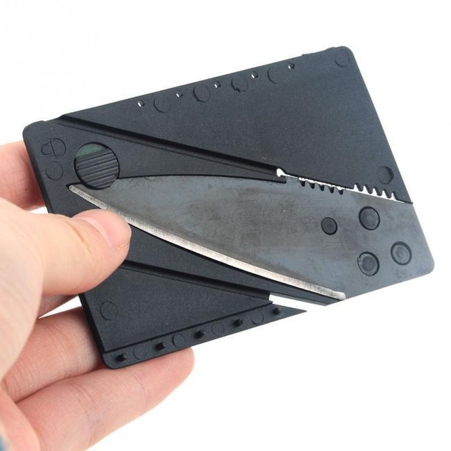 Kapesní nožík ve tvaru platební karty - 4 barvy 1
