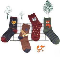 Dievčenské ponožky s líškou - 12 variantov