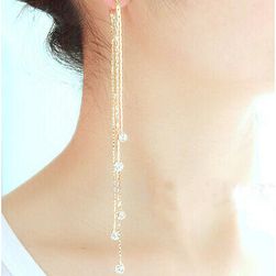 Dolgi ženski uhani s kristali