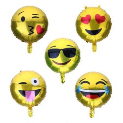 5 balónků ve tvaru smajlíků