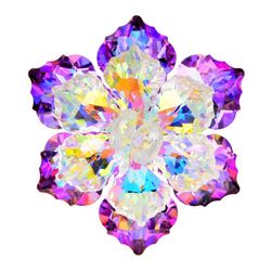 CINDY XIANG Broșe cu flori strălucitoare de cristal pentru femei 4 culori disponibile SS_1005003688772592
