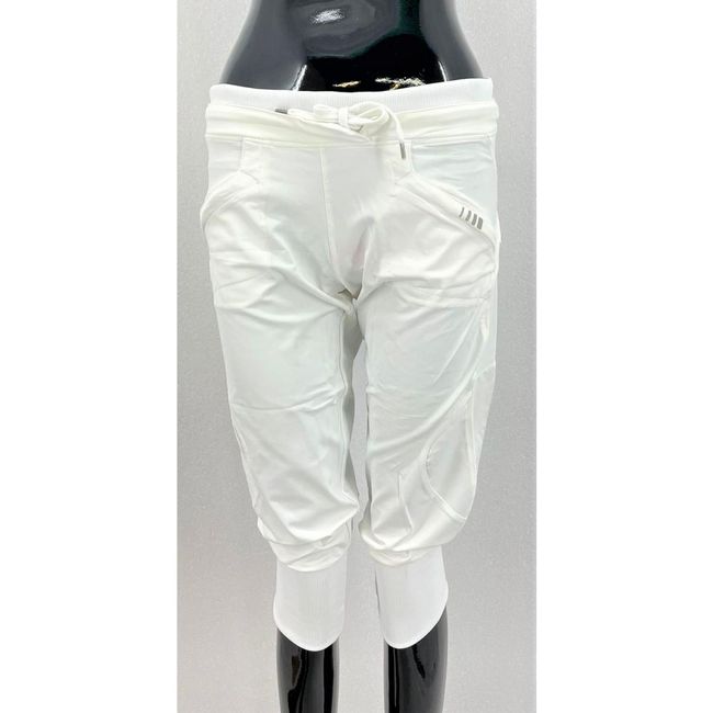Damskie spodnie 3/4 - białe, rozmiary XS - XXL: ZO_03aab710-9633-11ec-8f3a-0cc47a6c9c84 1