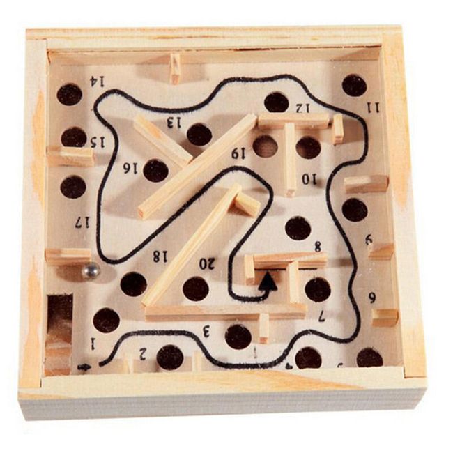 Mini dřevěný labyrint 1