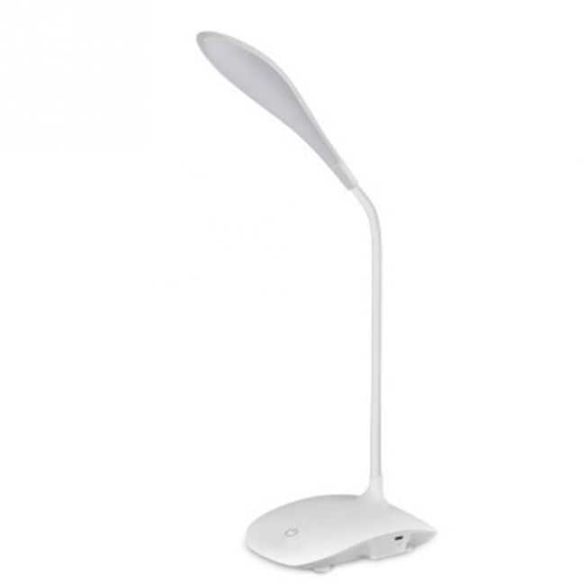 Biurkowa lampa LED USB - biała 1