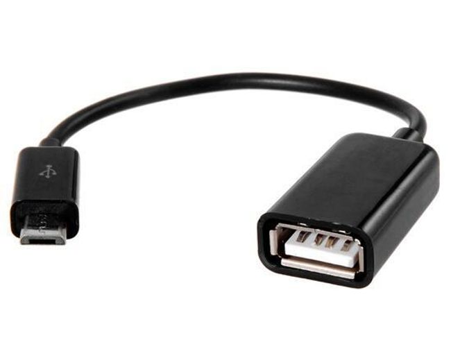 Кабел OTG към Micro USB черен 1