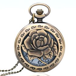 Zegarek kieszonkowy z motywem róży