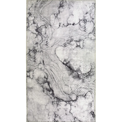 Světle šedý pratelný koberec 150x80 cm ZO_272699
