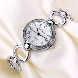 Elegantní hodinky se zajímavým páskem - 2 barvy