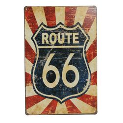 Metalowy znak Route 66