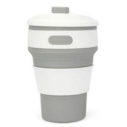 Zložljiva silikonska skodelica za kavo