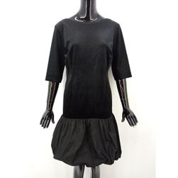 Dámské šaty s balonovou sukní ECHO, černé, Velikosti textil KONFEKCE: ZO_bbbc25a6-1873-11ed-bfb7-0cc47a6c9c84