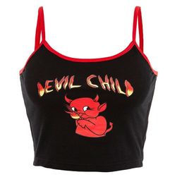 Crop top de damă Evila