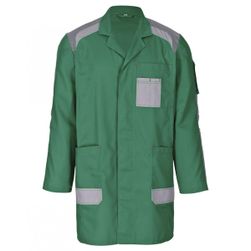Profesjonalny płaszcz roboczy HARDWORK - szary/zielony 411, Rozmiary XS - XXL: ZO_100066-S