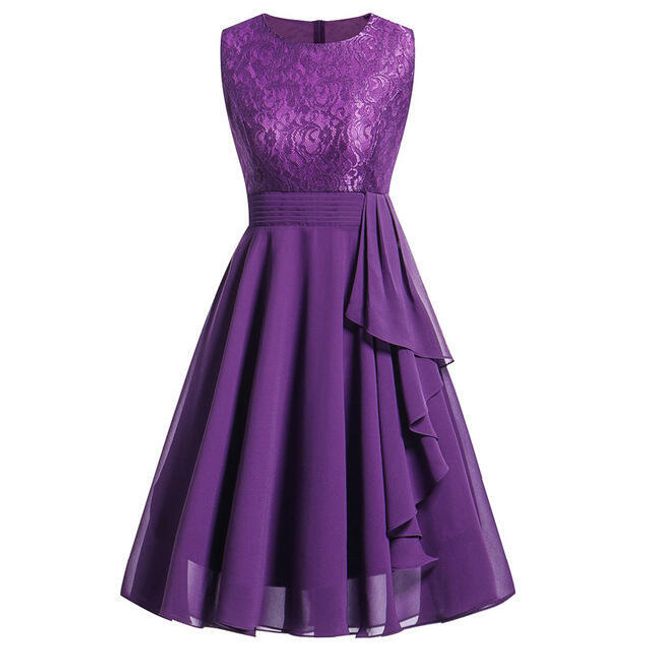 Дамска винтидж рокля с дантела - 3 цветове 1