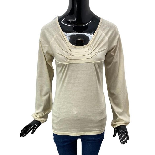 Bluză de damă din bumbac, Vero Moda, latte, Mărimi XS - XXL: ZO_97d7222c-3cd9-11ee-8866-4a3f42c5eb17 1