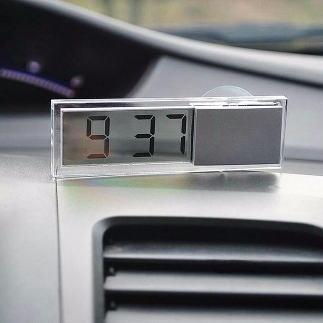 Дигитален часовник за автомобил с вендуза 1