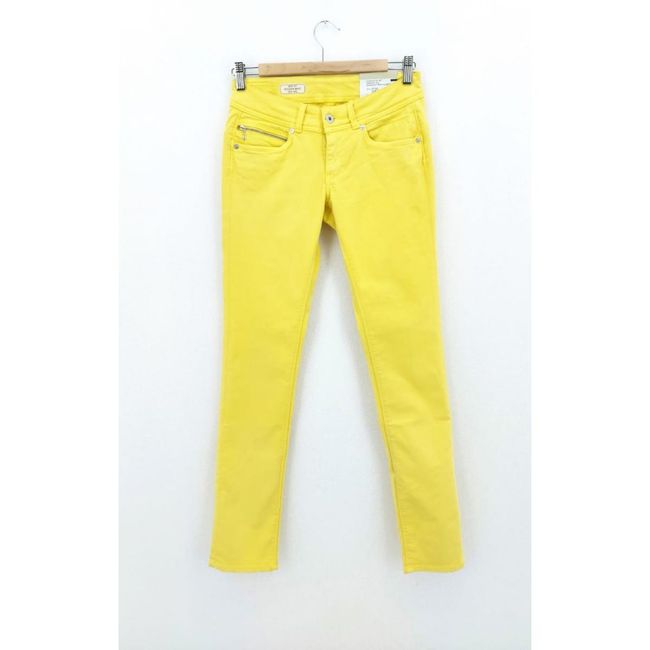 Damskie/Dziewczęce spodnie New Brooke - Pepe Jeans, Żółty, Rozmiary Spodnie: ZO_e2c6f64e-162b-11ec-a2eb-0cc47a6c9c84 1