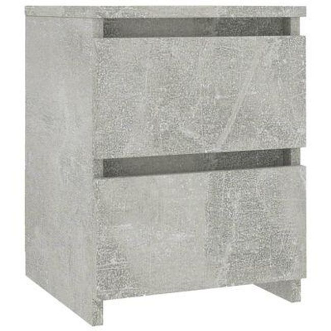Nočný stolík betónová sivá 30 x 30 x 40 cm drevotrieska ZO_801714 1