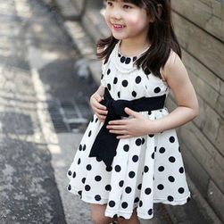 Dívčí šaty s puntíky - 2 barvy