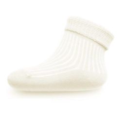 Kojenecké pruhované ponožky cappuccino RW_23460