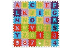 Penové puzzle abeceda a čísla asst mix farieb 36ks 15x15x1cm RM_22901130