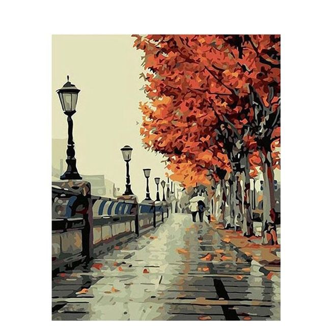 Imagine Diy Peisaj De Toamnă Pictură După Numere Shipgratis Ro