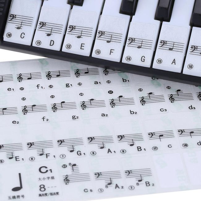 Stiker S Noti Za Piano Shipgratis Bg