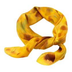 Hedvábný šátek ručně malovaný Slunečnice