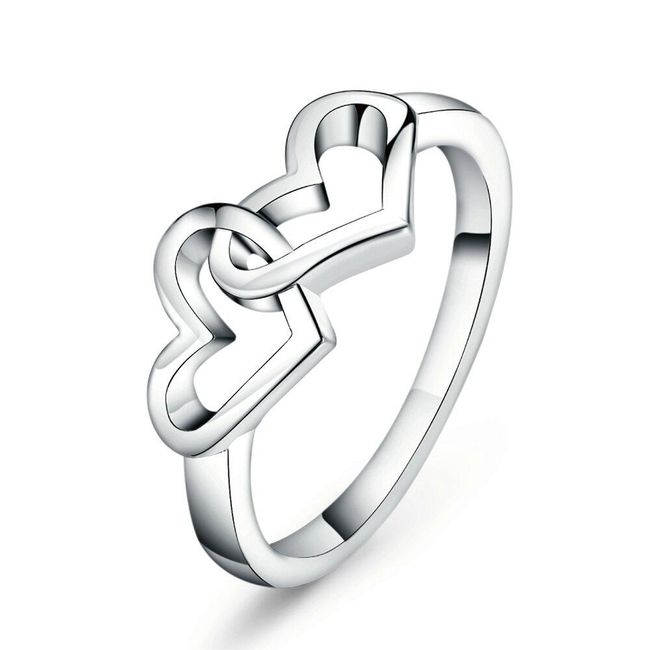 Романтичен пръстен - сърце 1
