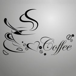 Naklejka na ścianę dla wielbiciel kawy