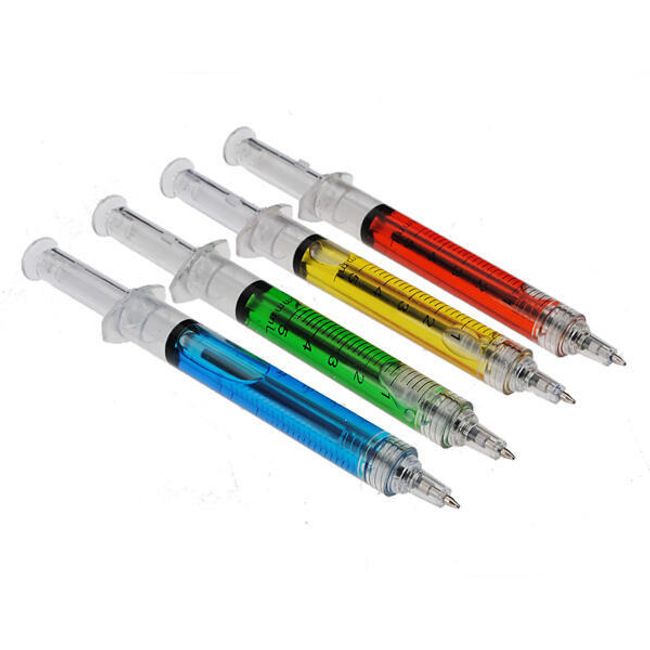 Set od 4 hemijske olovke u obliku šprica 1