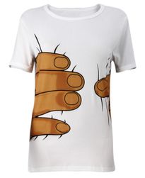 Koszulka męska "Odchudzanie" z dłonią