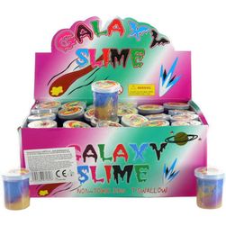 Slime metalic colorat Galaxy slime 4x5cm masă distractivă în sticlă de plastic SR_DS41505223