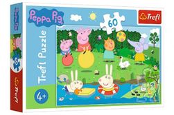 Puzzle Prasátko Peppa/Peppa Pig Prázdninová zábava 33x22cm 60 dílků v krabičce 21x14x4cm RM_89117326