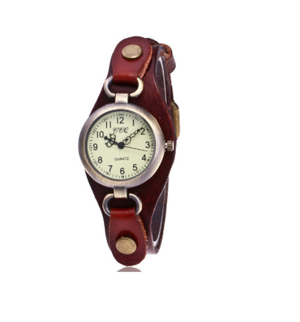 Elegantní hodinky s páskem z umělé kůže 1
