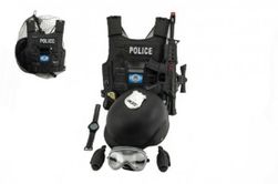 Комплект полицейски пистолет и каска с аксесоари пластмаса 38 см в окото RM_00312821