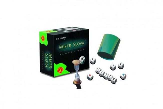 Majster Slová spoločenská hra na cesty s kockami v krabičke 13x12,5x6cm RM_29000347 1