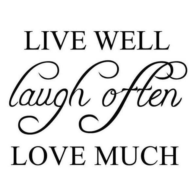 Autocolant de perete Live Well - 42 x 32 cm 1