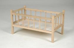 Łóżeczko dla lalek drewniane 49x28x28cm w worku RM_16110008