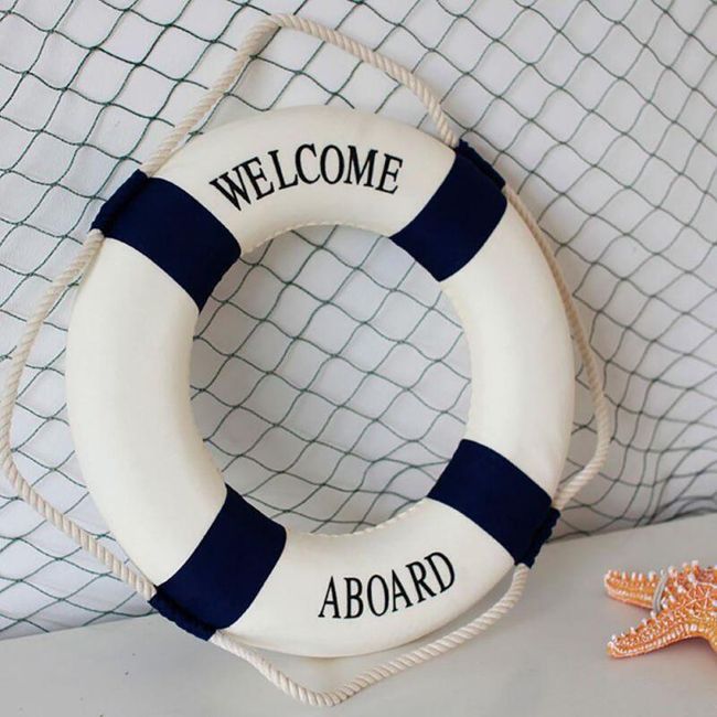Colac Decorativ De Salvare 2 Culori Shipgratis Ro