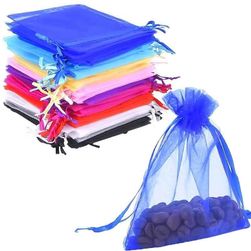 Set săculeți colorați organza - 50 bucăți