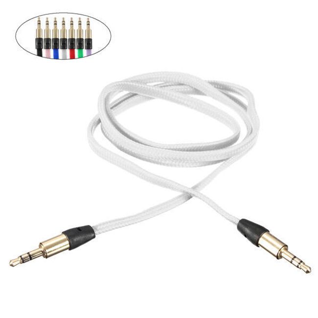 Cablu jack plat 3,5 mm - 3,5 mm - 7 culori 1